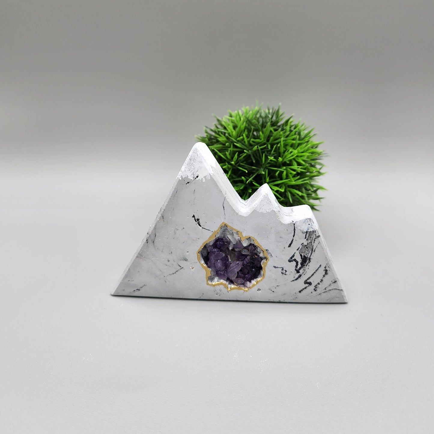 Geode Mountain with Gemstones