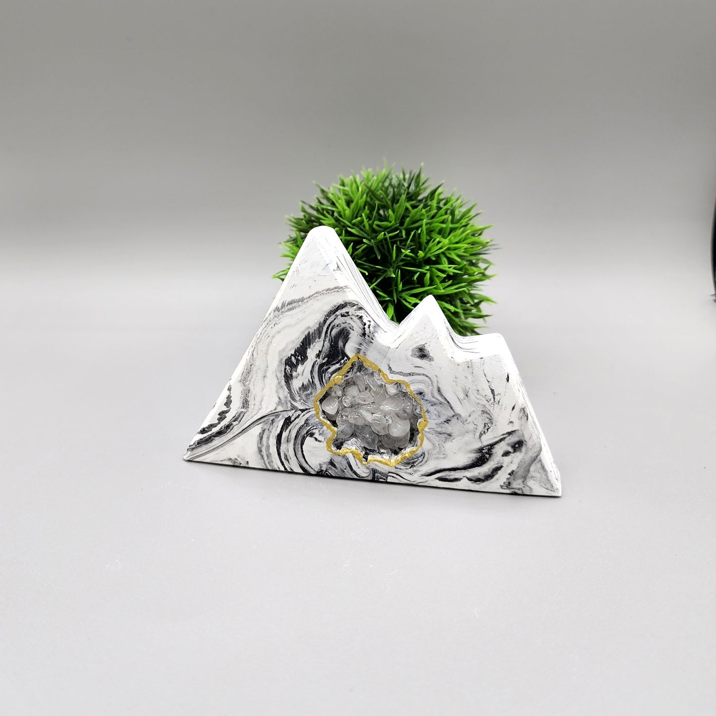 Geode Mountain with Gemstones