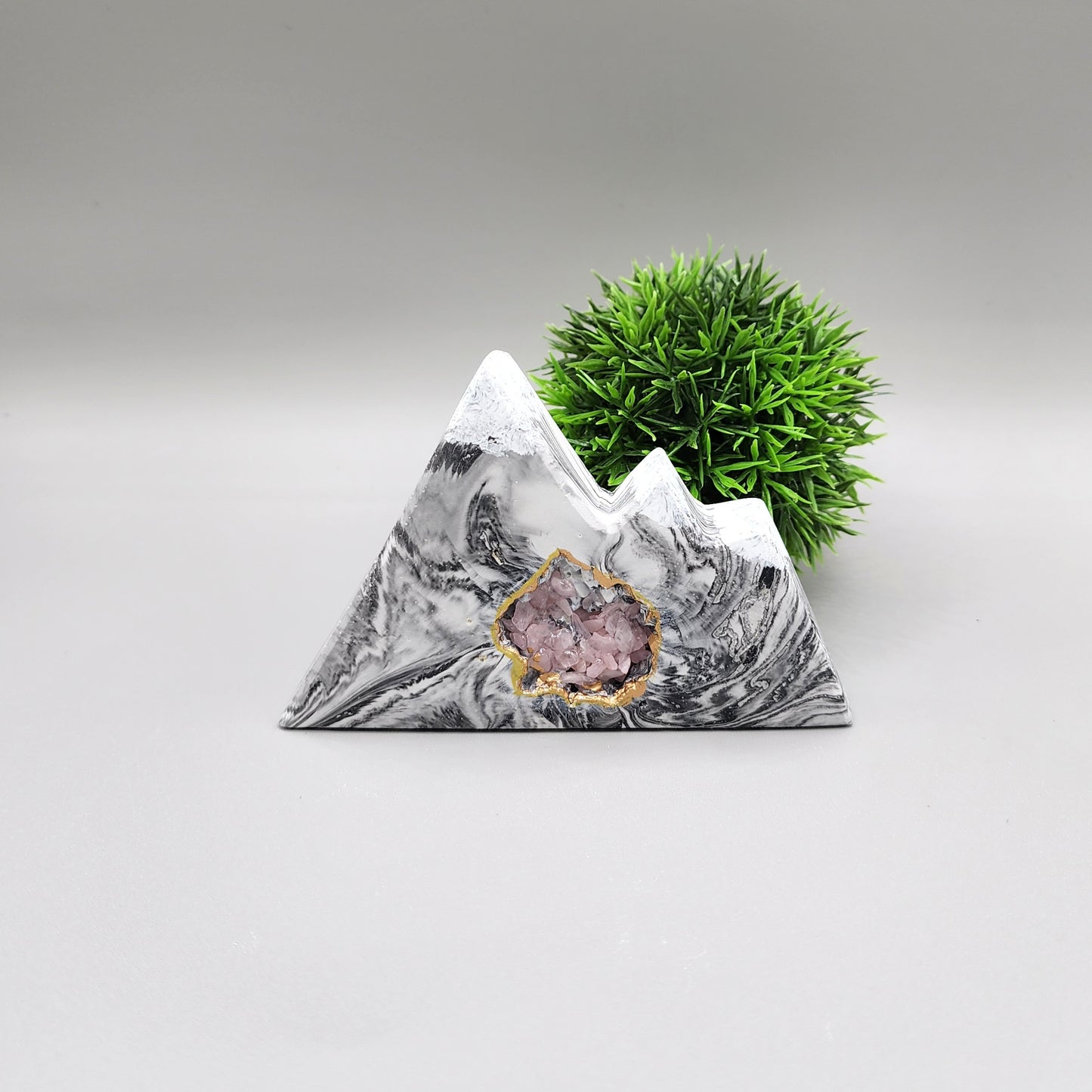Geode Mountain with Gemstones