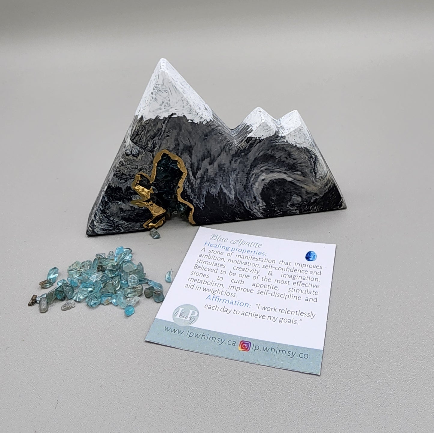 Small Geode Mountain with Gemstones