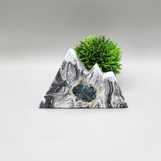 Geode Mountain with Gemstones