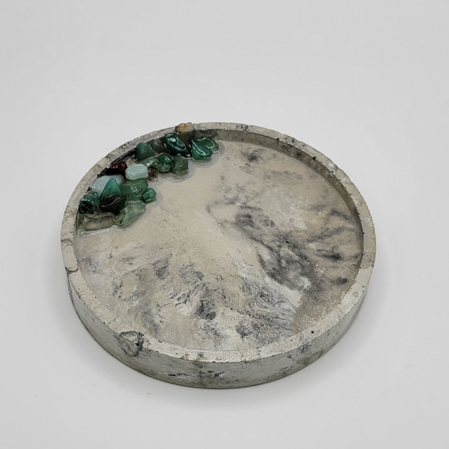Round Coaster with Gemstones