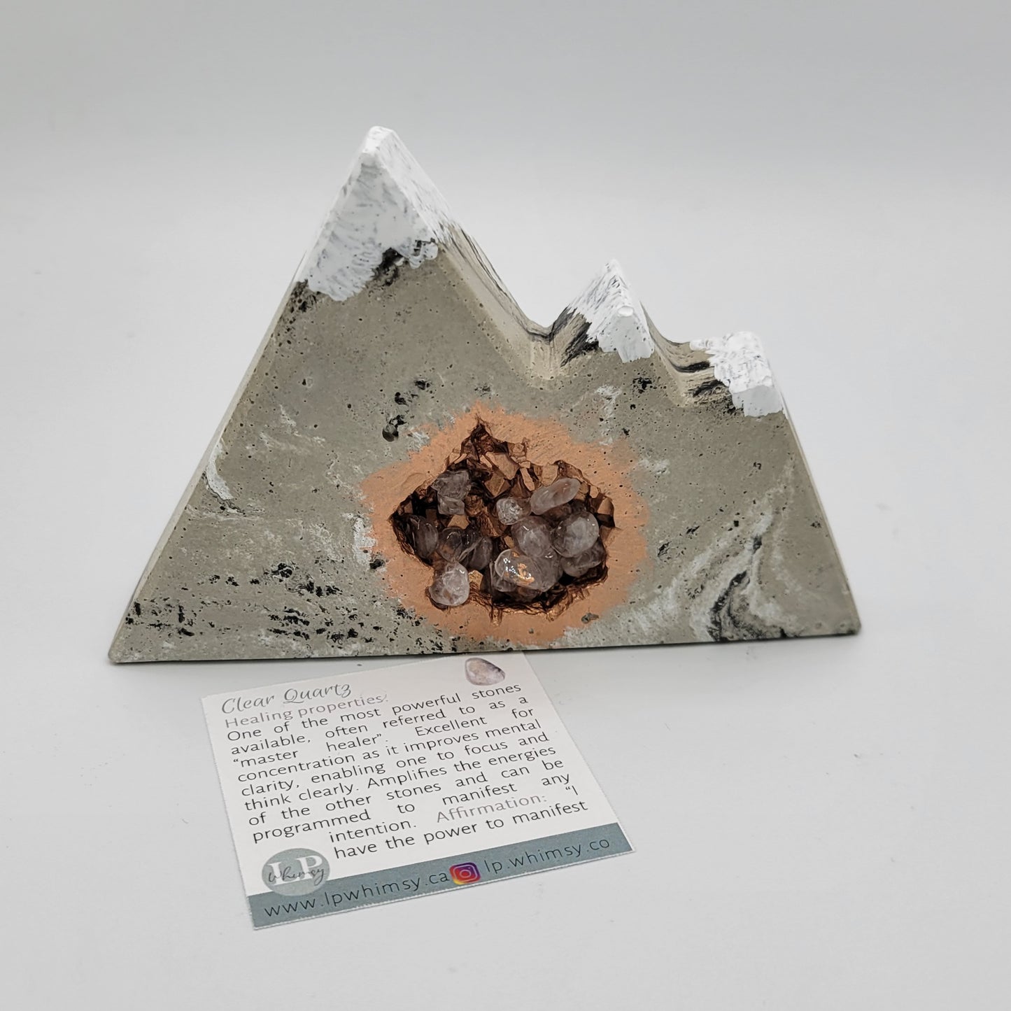 Geode Mountain with Gemstones